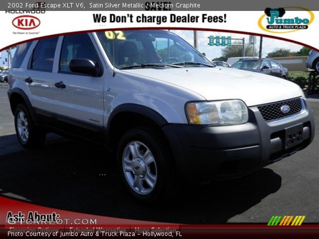 2002 Ford Escape XLT V6 in Satin Silver Metallic