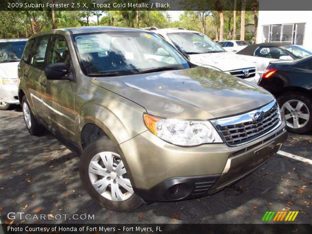 2009 Subaru Forester 2.5 X in Topaz Gold Metallic