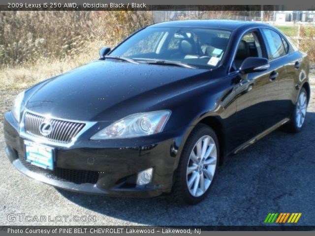 2009 Lexus IS 250 AWD in Obsidian Black
