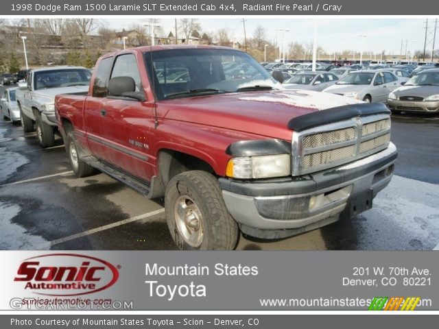 1998 Dodge Ram 1500 Laramie SLT Extended Cab 4x4 in Radiant Fire Pearl