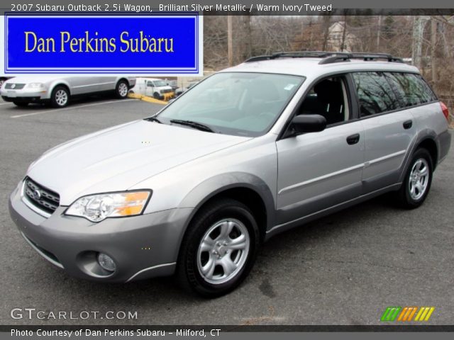 2007 Subaru Outback 2.5i Wagon in Brilliant Silver Metallic
