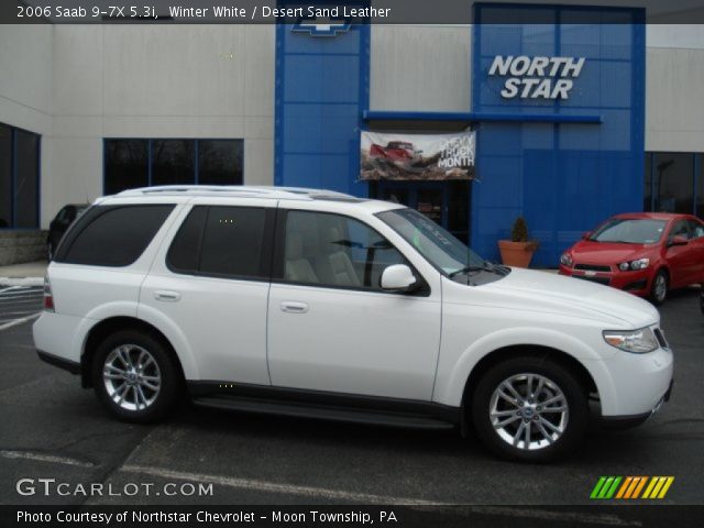 2006 Saab 9-7X 5.3i in Winter White