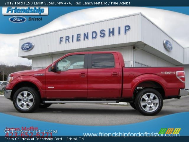 2012 Ford F150 Lariat SuperCrew 4x4 in Red Candy Metallic
