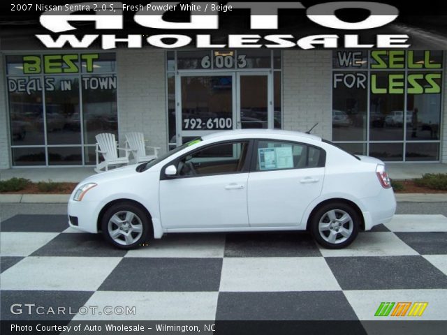 2007 Nissan Sentra 2.0 S in Fresh Powder White