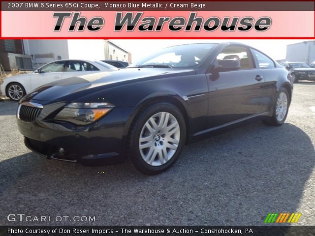 2007 BMW 6 Series 650i Coupe in Monaco Blue Metallic