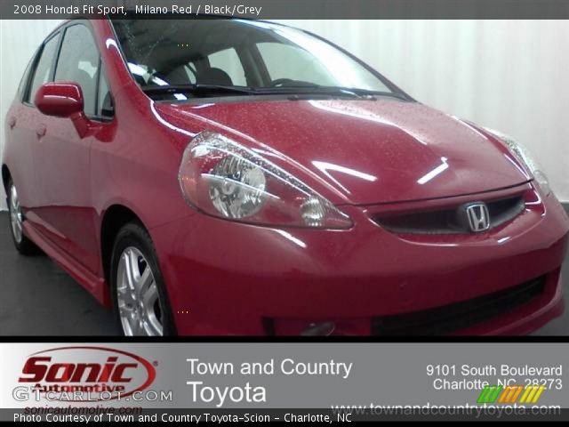 2008 Honda Fit Sport in Milano Red