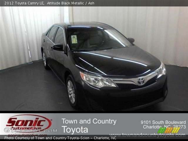 2012 Toyota Camry LE in Attitude Black Metallic