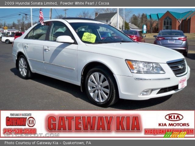 2009 Hyundai Sonata Limited in Powder White Pearl