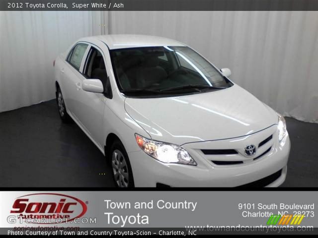 2012 Toyota Corolla  in Super White