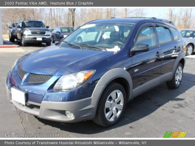 2003 Pontiac Vibe AWD in Neptune Blue