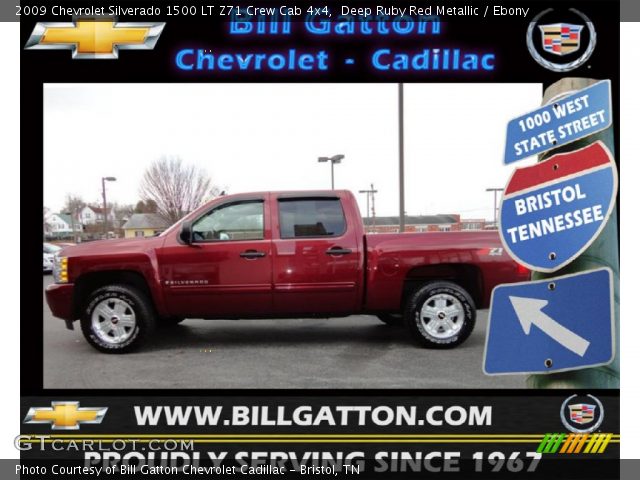 2009 Chevrolet Silverado 1500 LT Z71 Crew Cab 4x4 in Deep Ruby Red Metallic