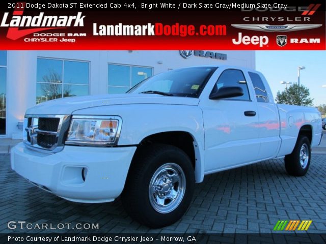 2011 Dodge Dakota ST Extended Cab 4x4 in Bright White