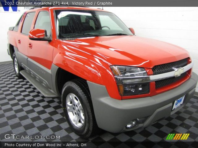 2002 Chevrolet Avalanche Z71 4x4 in Victory Red