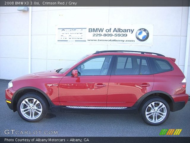 2008 BMW X3 3.0si in Crimson Red