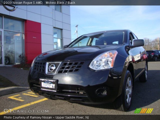 2009 Nissan Rogue S AWD in Wicked Black