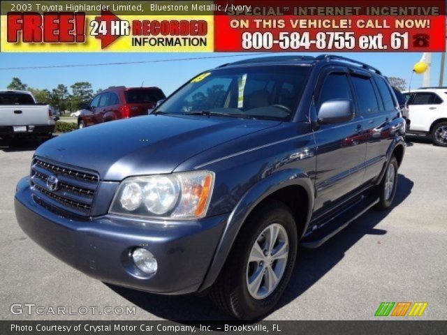 2003 Toyota Highlander Limited in Bluestone Metallic