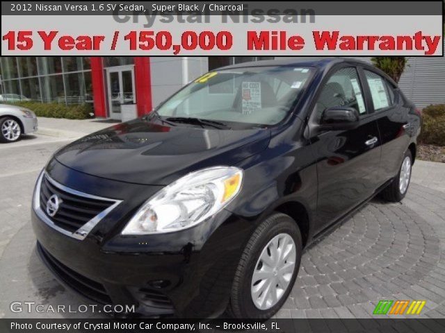 2012 Nissan Versa 1.6 SV Sedan in Super Black