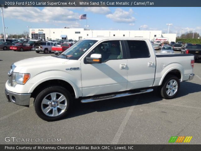 2009 Ford F150 Lariat SuperCrew 4x4 in White Sand Tri Coat Metallic