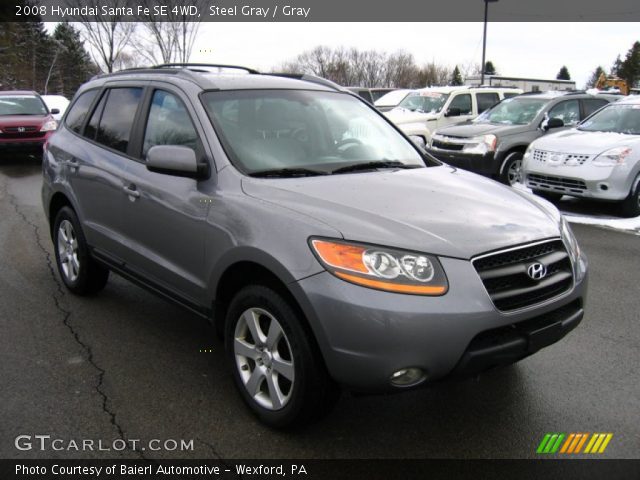 2008 Hyundai Santa Fe SE 4WD in Steel Gray