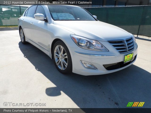 2012 Hyundai Genesis 3.8 Sedan in White Satin Pearl