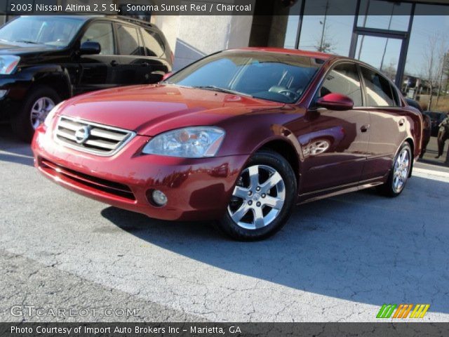 2003 Nissan Altima 2.5 SL in Sonoma Sunset Red