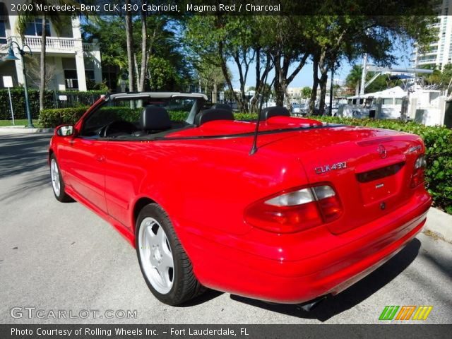 2000 Mercedes-Benz CLK 430 Cabriolet in Magma Red