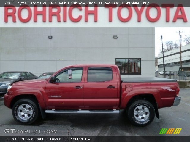 2005 Toyota Tacoma V6 TRD Double Cab 4x4 in Impulse Red Pearl