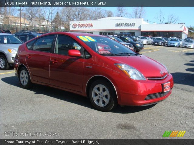 2008 Toyota Prius Hybrid in Barcelona Red Metallic