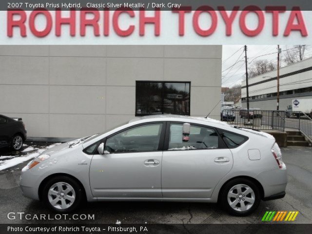 2007 Toyota Prius Hybrid in Classic Silver Metallic