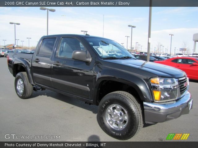 2008 GMC Canyon SLE Crew Cab 4x4 in Carbon Black Metallic