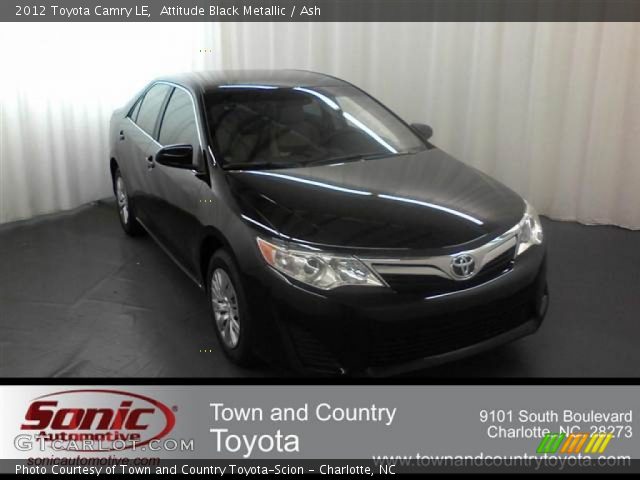 2012 Toyota Camry LE in Attitude Black Metallic