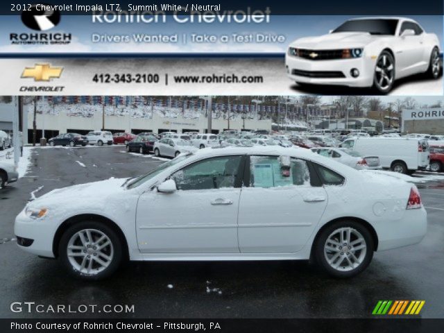 2012 Chevrolet Impala LTZ in Summit White