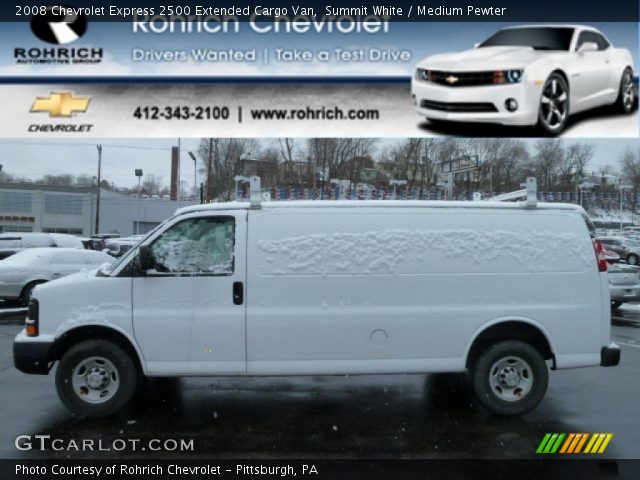 2008 Chevrolet Express 2500 Extended Cargo Van in Summit White