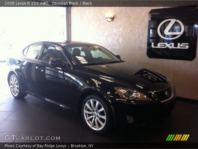 2008 Lexus IS 250 AWD in Obsidian Black