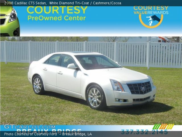2008 Cadillac CTS Sedan in White Diamond Tri-Coat