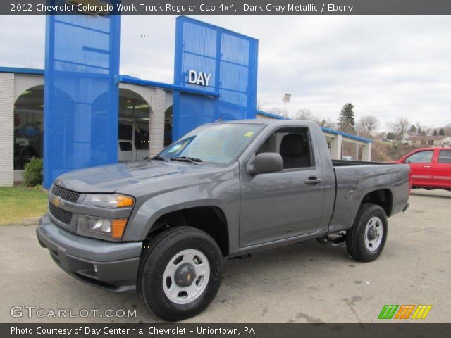 2012 Chevrolet Colorado Work Truck Regular Cab 4x4 in Dark Gray Metallic