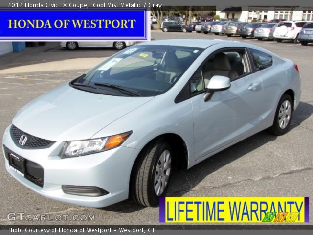 2012 Honda Civic LX Coupe in Cool Mist Metallic