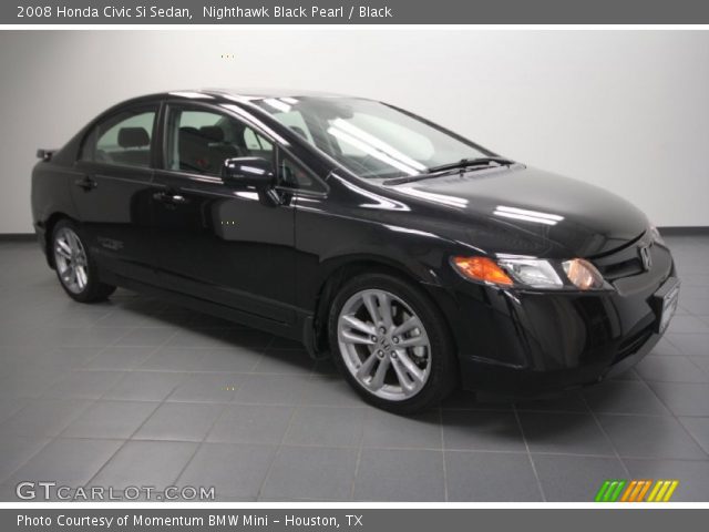 2008 Honda Civic Si Sedan in Nighthawk Black Pearl