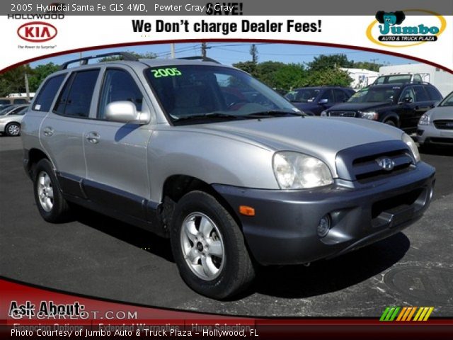 2005 Hyundai Santa Fe GLS 4WD in Pewter Gray