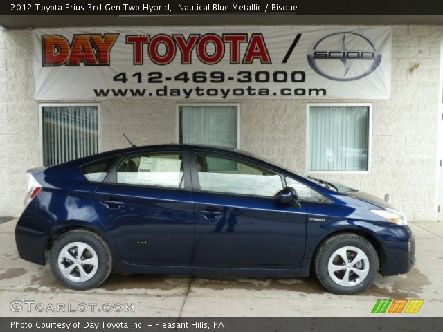 2012 Toyota Prius 3rd Gen Two Hybrid in Nautical Blue Metallic