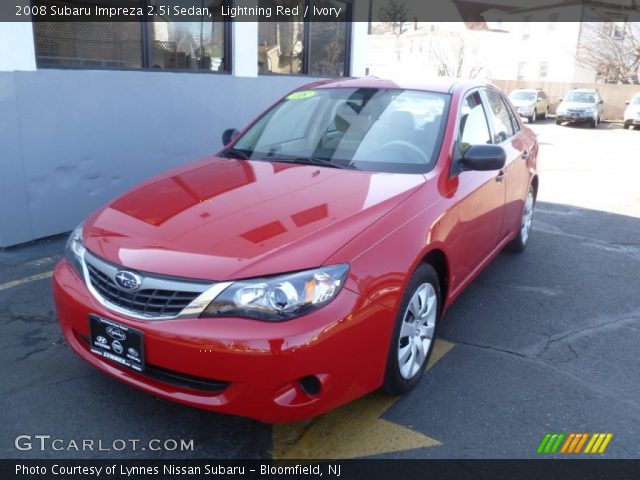 2008 Subaru Impreza 2.5i Sedan in Lightning Red