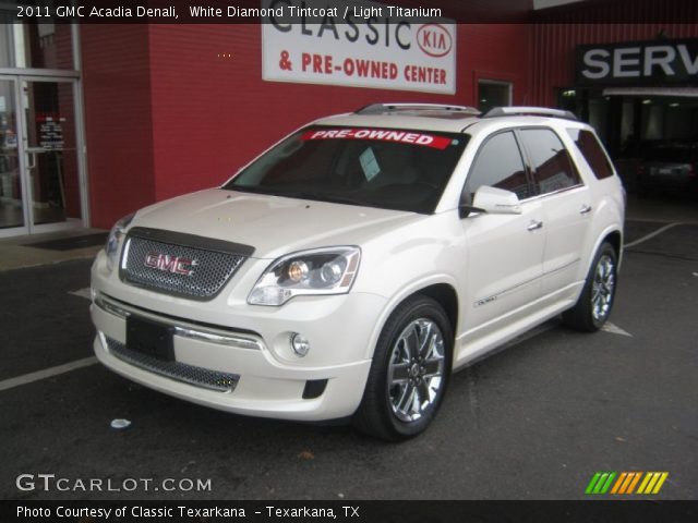 2011 GMC Acadia Denali in White Diamond Tintcoat