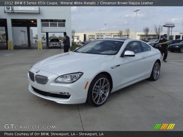2012 BMW 6 Series 650i Coupe in Mineral White Metallic
