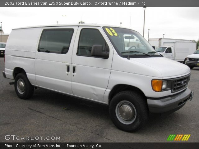 2003 Ford E Series Van E350 Super Duty Cargo in Oxford White