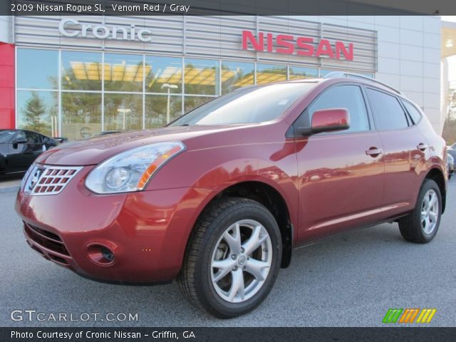 2009 Nissan Rogue SL in Venom Red