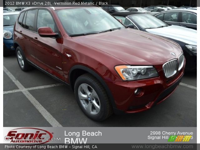 2012 BMW X3 xDrive 28i in Vermilion Red Metallic