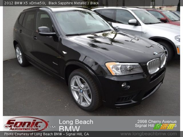 2012 BMW X5 xDrive50i in Black Sapphire Metallic