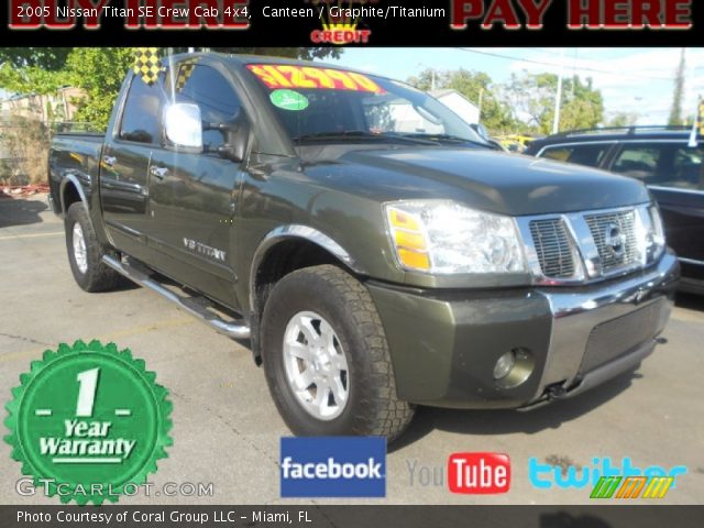 2005 Nissan Titan SE Crew Cab 4x4 in Canteen