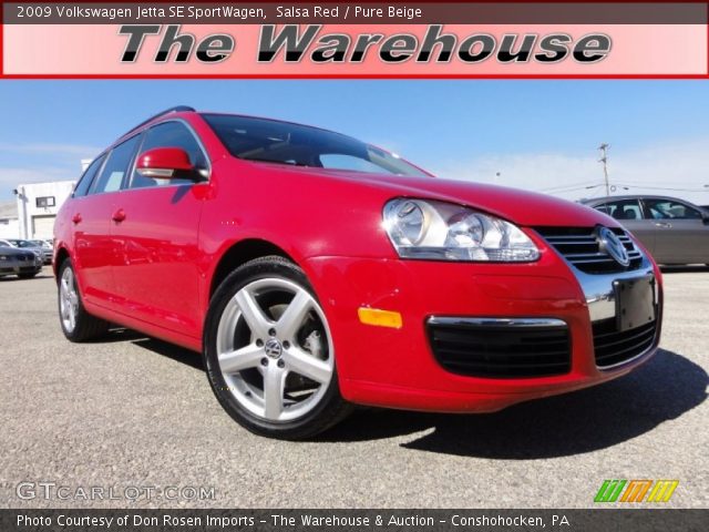 2009 Volkswagen Jetta SE SportWagen in Salsa Red