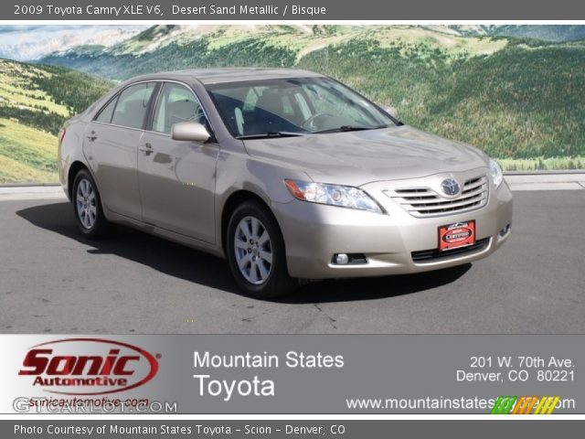 2009 Toyota Camry XLE V6 in Desert Sand Metallic